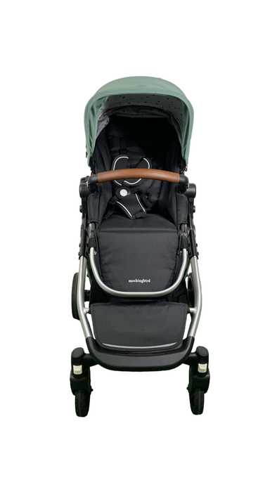 Shop Mockingbird Single to Double 2.0 Stroller, 2024, Sage, Silver With Penny Leather, Watercolor Drops at Goodbuygears