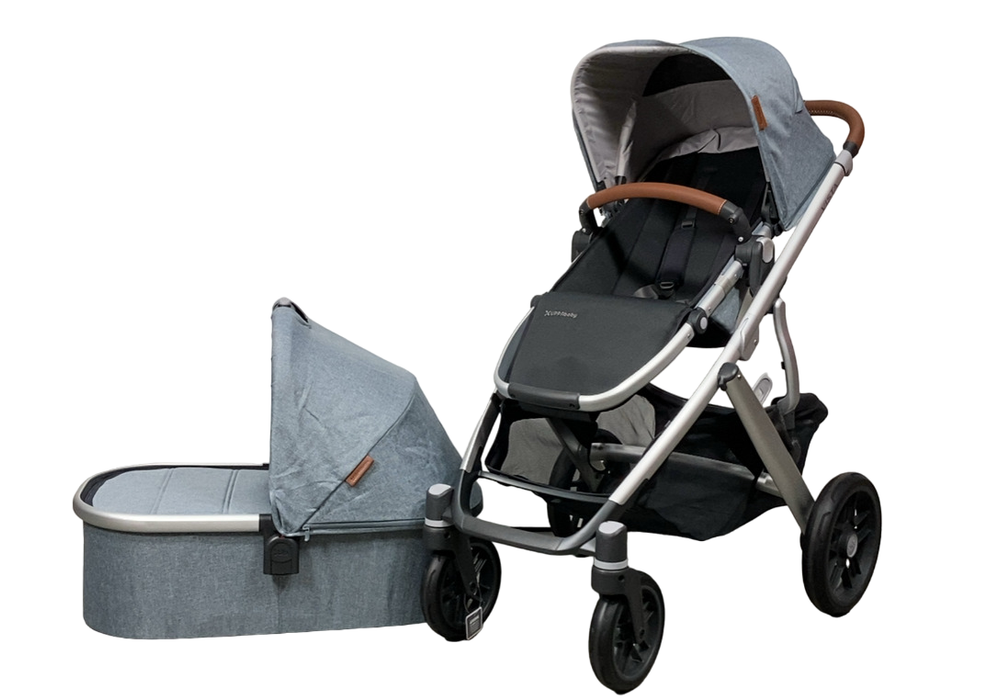 Shop UPPAbaby VISTA V2 Stroller, 2023, Gregory (Blue Melange) at Goodbuygears
