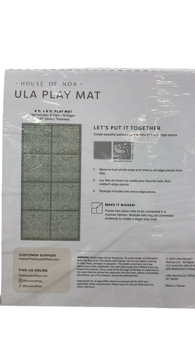 Shop House Of Noa Little Nomad Play Mat, 4x8', Ula-Cactus at Goodbuygears