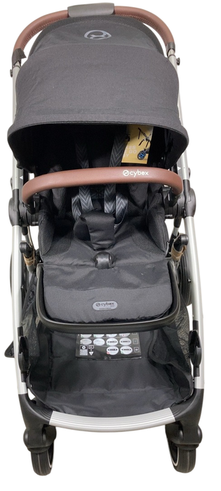 Shop Cybex e-Gazelle S Stroller, 2024, Moon Black, Silver at Goodbuygears