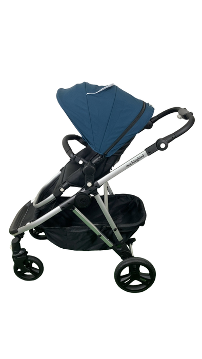 Shop Mockingbird Single to Double 2.0 Stroller, 2024, Sea, Silver With Black Leather, Windowpane at Goodbuygears