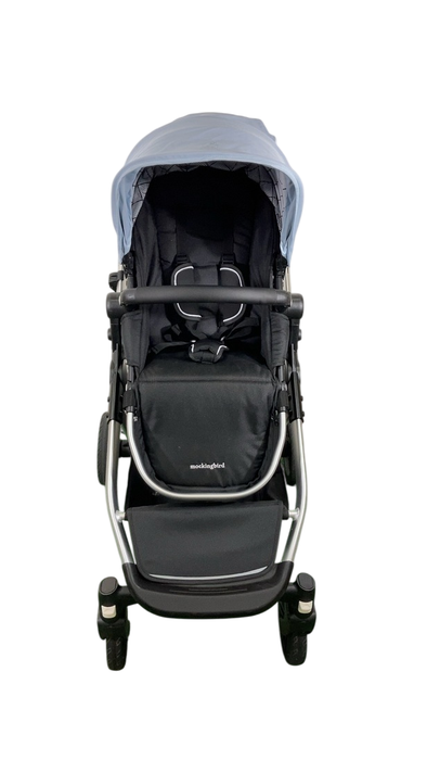 Shop Mockingbird Single to Double 2.0 Stroller, 2024, Silver With Black Leather, Sky, Windowpane at Goodbuygears