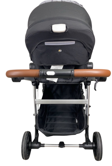 Shop Mockingbird Single to Double 2.0 Stroller, 2024, Black, Silver With Penny Leather, Windowpane at Goodbuygears