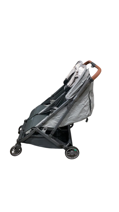 Shop UPPAbaby Minu Duo Stroller, 2024, Greyson(Charcoal Mélange/Carbon Frame/Saddle Leather) at Goodbuygears