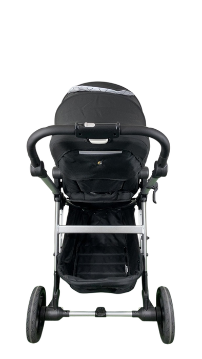 Shop Mockingbird Single 2.0 Stroller, 2024, Black, Silver With Black Leather, Windowpane at Goodbuygears