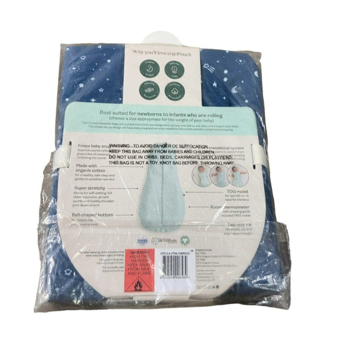 ErgoPouch Cocoon Swaddle Bag, Night Sky, 6-12m, 0.2 TOG