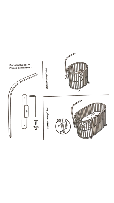 Shop Stokke Sleepi Drape Rod, White, V3 at Goodbuygears