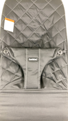 Shop BabyBjorn Bouncer Bliss, Dark Gray Frame, Black Cotton Classic Quilt at Goodbuygears