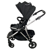 Shop Mockingbird Single to Double 2.0 Stroller, 2024, Black, Silver With Black Leather, Windowpane at Goodbuygears