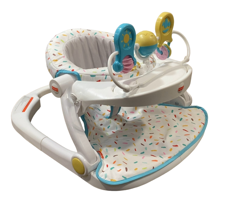 Shop Fisher Price Premium Sit-Me-Up Floor Seat with Toy Tray, Rainbow Sprinkles at Goodbuygears