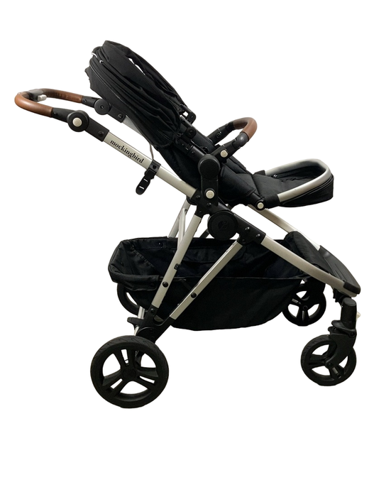 Shop Mockingbird Single to Double 2.0 Stroller, 2024, Black, Silver With Penny Leather, Windowpane at Goodbuygears