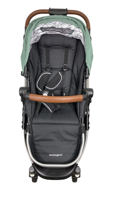 Shop Mockingbird Single 2.0 Stroller, 2025, Sage, Silver With Penny Leather, Windowpane at Goodbuygears