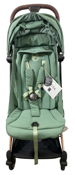 Shop Cybex Coya Stroller, 2023, Leaf Green, Rose Gold at Goodbuygears