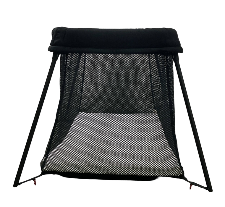 Shop BabyBjorn Travel Crib Light Bundle with Fitted Sheet, Black at Goodbuygears