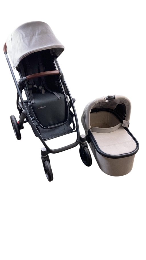 Shop UPPAbaby VISTA V2 Stroller, 2023, Anthony (White & Grey Chenille) at Goodbuygears