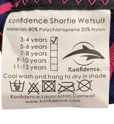 Shop Konfidence Shortie Child Wetsuit, 3-4 yrs, Pink at Goodbuygears