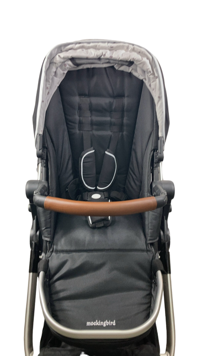 Shop Mockingbird Single to Double Stroller, 2021, Black, Silver With Penny Leather, Watercolor Drops at Goodbuygears