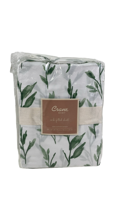 Shop Crane Baby Crib Fitted Sheet, Parker, Leaf at Goodbuygears