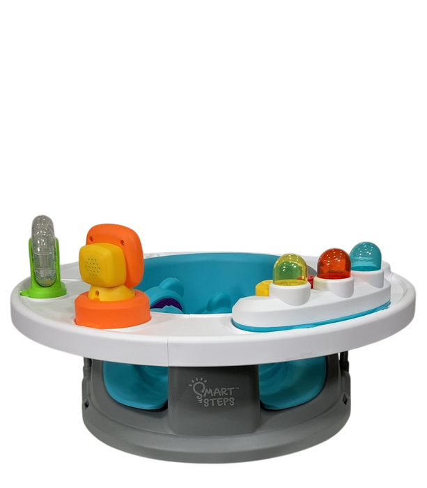 Shop Baby Trend Smart Steps Explore N Play 5-in-1 Activity to Booster Seat, Blue Safari Fun at Goodbuygears