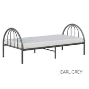 Shop BK Furniture Brooklyn Metal Twin Bed, Earl Grey at Goodbuygears