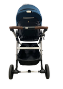 Shop Mockingbird Single to Double 2.0 Stroller, 2024, Sea, Silver With Penny Leather, Windowpane at Goodbuygears