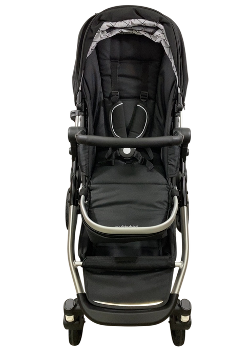 Shop Mockingbird Single to Double 2.0 Stroller, 2024, Black, Silver With Black Leather, Windowpane at Goodbuygears
