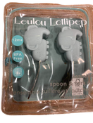 used LouLou Lollipop Born to Be Wild Learning Spoon And Fork Set, Elephant