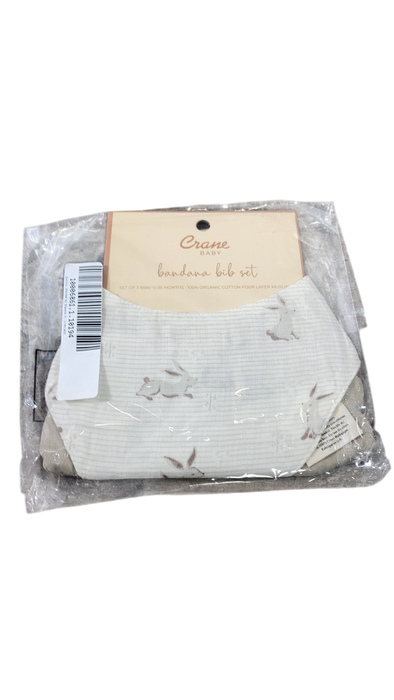 Shop Crane Baby Muslin 3 Piece Bib Set, Bunny at Goodbuygears