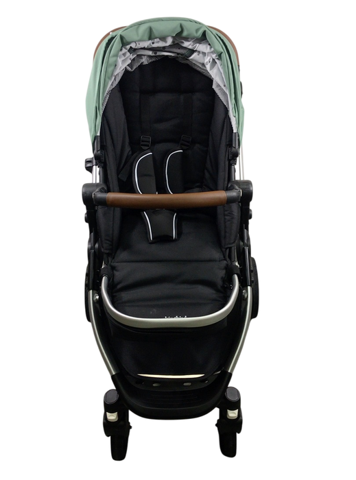 Shop Mockingbird Single to Double 2.0 Stroller, 2024, Sage, Silver With Penny Leather, Watercolor Drops at Goodbuygears