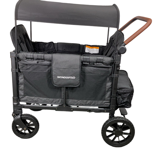 Shop Wonderfold W4 Luxe Quad Stroller Wagon, Volcanic Black, 2024 at Goodbuygears