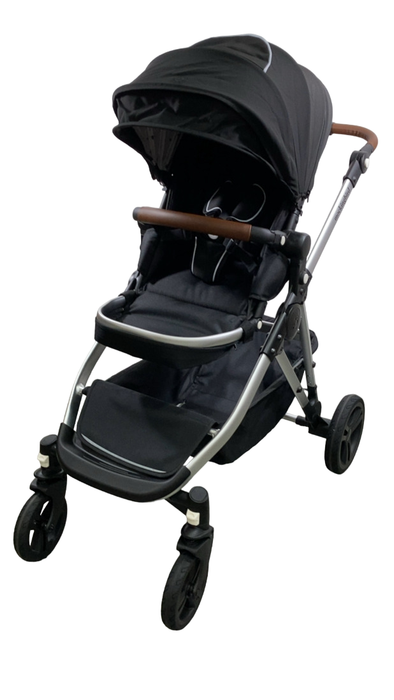 Shop Mockingbird Single to Double 2.0 Stroller, 2024, Black, Silver With Penny Leather, Watercolor Drops at Goodbuygears