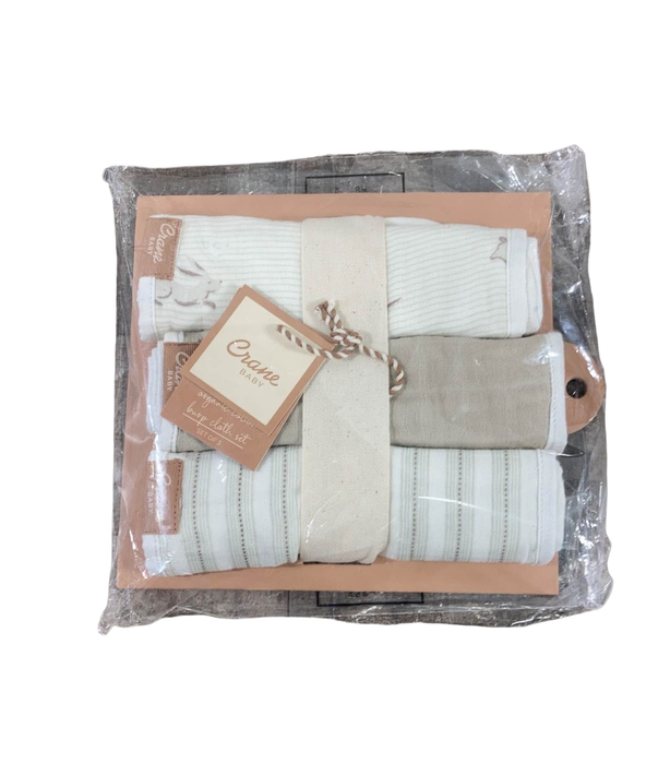 Shop Crane Baby Cotton Muslin Burp Cloth Set, Avery Poppy at Goodbuygears