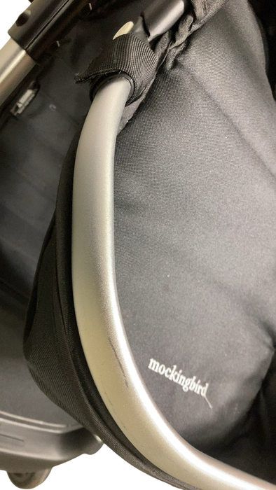 Shop Mockingbird Single 2.0 Stroller, 2024, Black, Silver With Penny Leather, Watercolor Drops at Goodbuygears