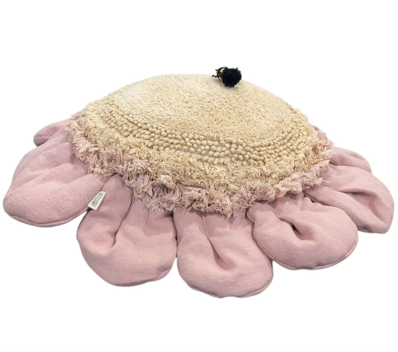 Shop Lorena Canals Floor Cushion Pink Daisy, Pink at Goodbuygears