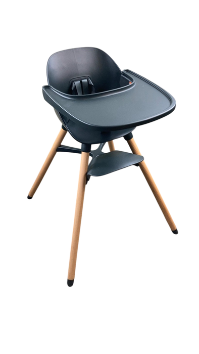 Lalo The Chair, Licorice, Natural Wood