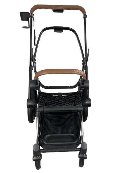 Shop Cybex PRIAM Stroller Frame And Seat, 2021, Chrome/Brown at Goodbuygears