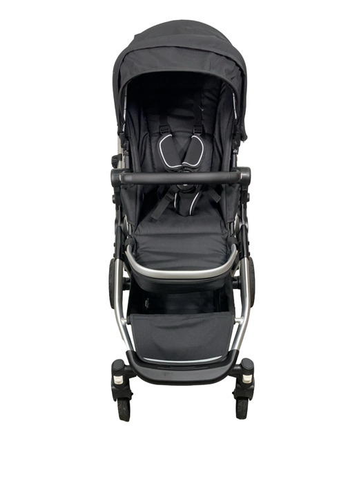 Shop Mockingbird Single to Double 2.0 Stroller, 2024, Black, Silver With Black Leather, Windowpane at Goodbuygears