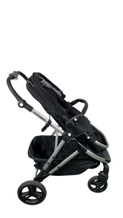Shop Mockingbird Single 2.0 Stroller, 2024, Black, Silver With Black Leather, Windowpane at Goodbuygears