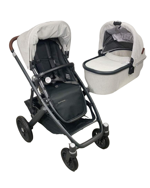 Shop UPPAbaby VISTA V2 Stroller, 2023, Anthony (White & Grey Chenille) at Goodbuygears