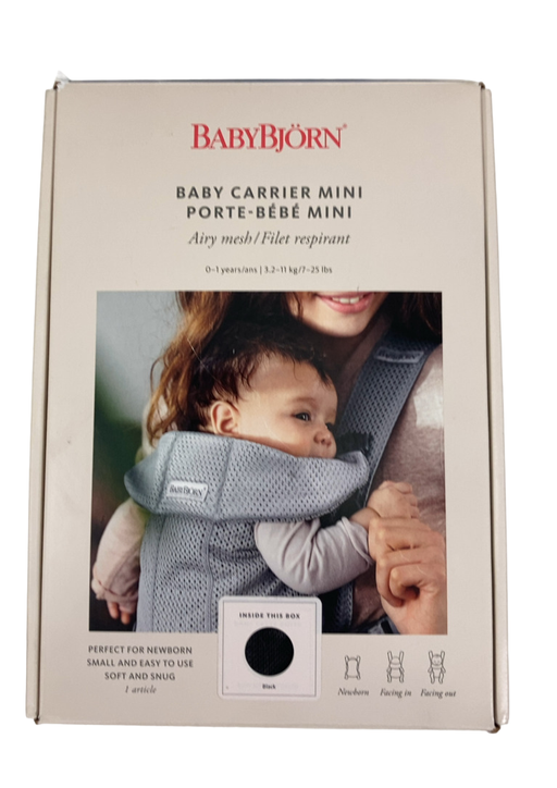 Shop BabyBjorn Baby Carrier Mini, Black 3D Mesh at Goodbuygears