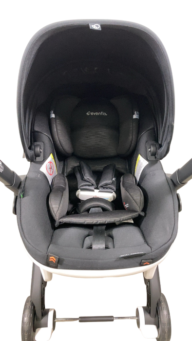 Shop Evenflo Gold Shyft Dual Ride Infant Car Seat Stroller Combo, Onyx, 2024, with Carryall Storage and Extended Canopy at Goodbuygears