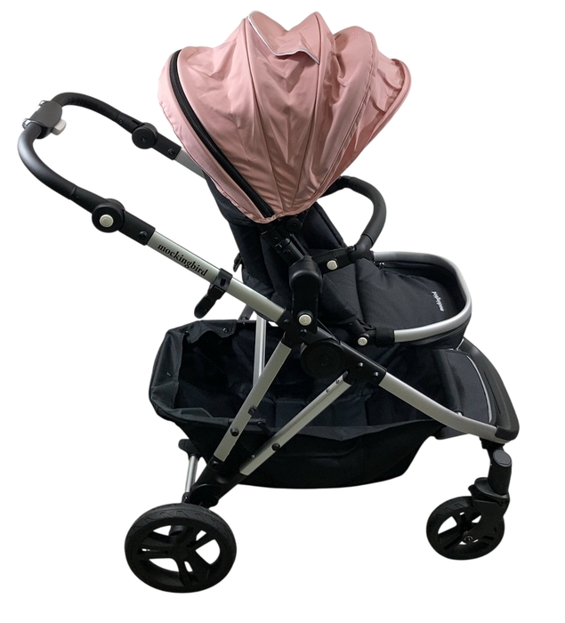 Shop Mockingbird Single to Double 2.0 Stroller, Bloom, Watercolor Drops, Silver With Black Leather, 2024 at Goodbuygears