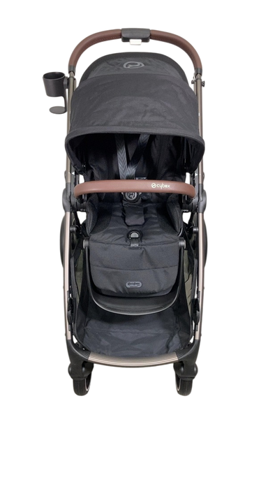 Shop Cybex Gazelle S Modular Stroller, 2024, Moon Black, Taupe Frame at Goodbuygears