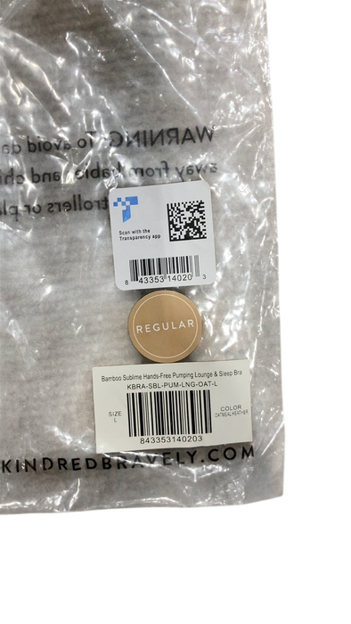 Shop Kindred Bravely Sublime Bamboo Hands-Free Pumping Lounge & Sleep Bra, Large, Oatmeal Heather, Regular (B-D) at Goodbuygears