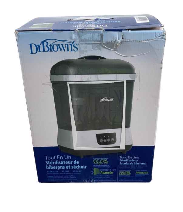 Shop Dr. Brown's Bottle Sterilizer and Dryer, Black/white at Goodbuygears
