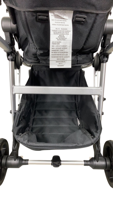Shop Mockingbird Single to Double 2.0 Stroller, Black, Windowpane, Silver With Black Leather, 2025 at Goodbuygears