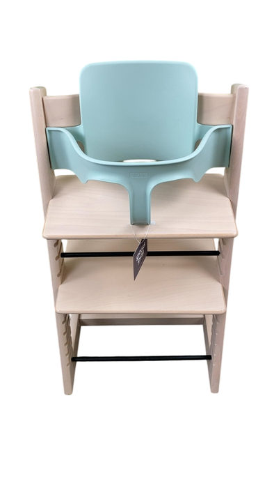 Shop Stokke Tripp Trapp High Chair with Baby Set and Tray, Soft Mint, Whitewash at Goodbuygears