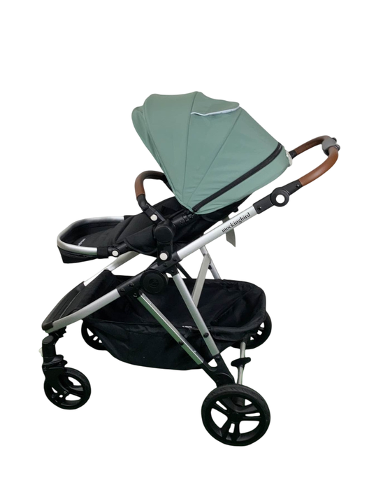 Shop Mockingbird Single to Double 2.0 Stroller, 2024, Sage, Silver With Penny Leather, Windowpane at Goodbuygears