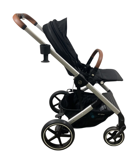 Shop Cybex Balios S Lux Stroller, 2022, Silver, Moon Black at Goodbuygears