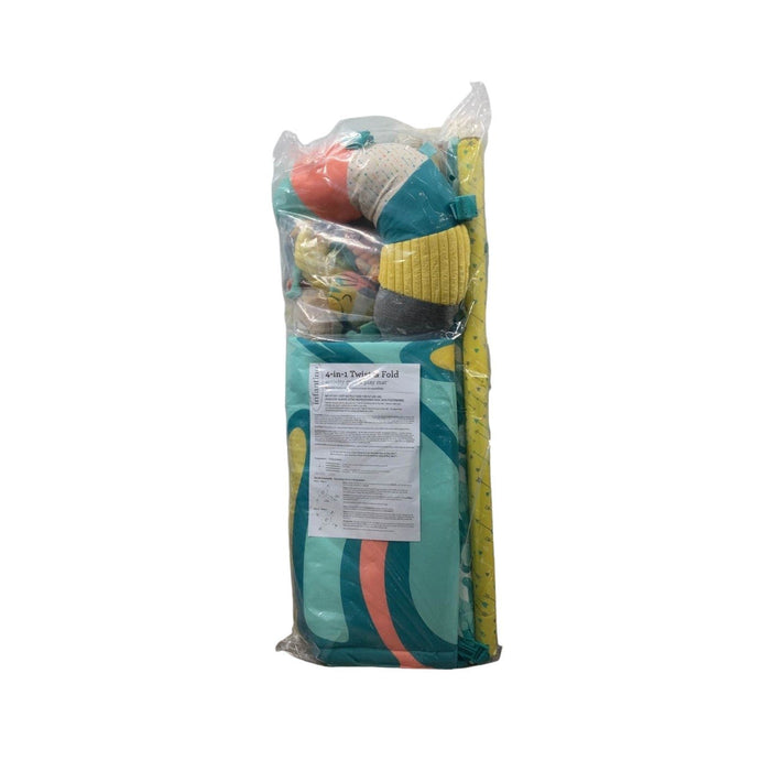 Infantino 4-in-1 Deluxe Twist & Fold Activity Gym & Play Mat, Tropical